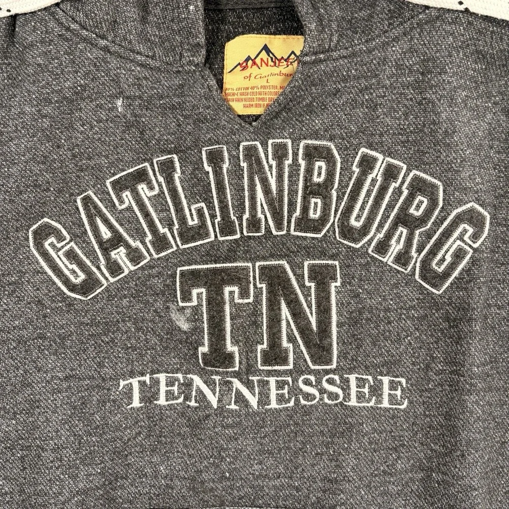 y2k Gatlinburg Tennessee grey hoodie size L
